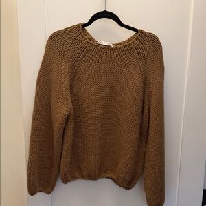 Zara Women's Brown Knit Sweater